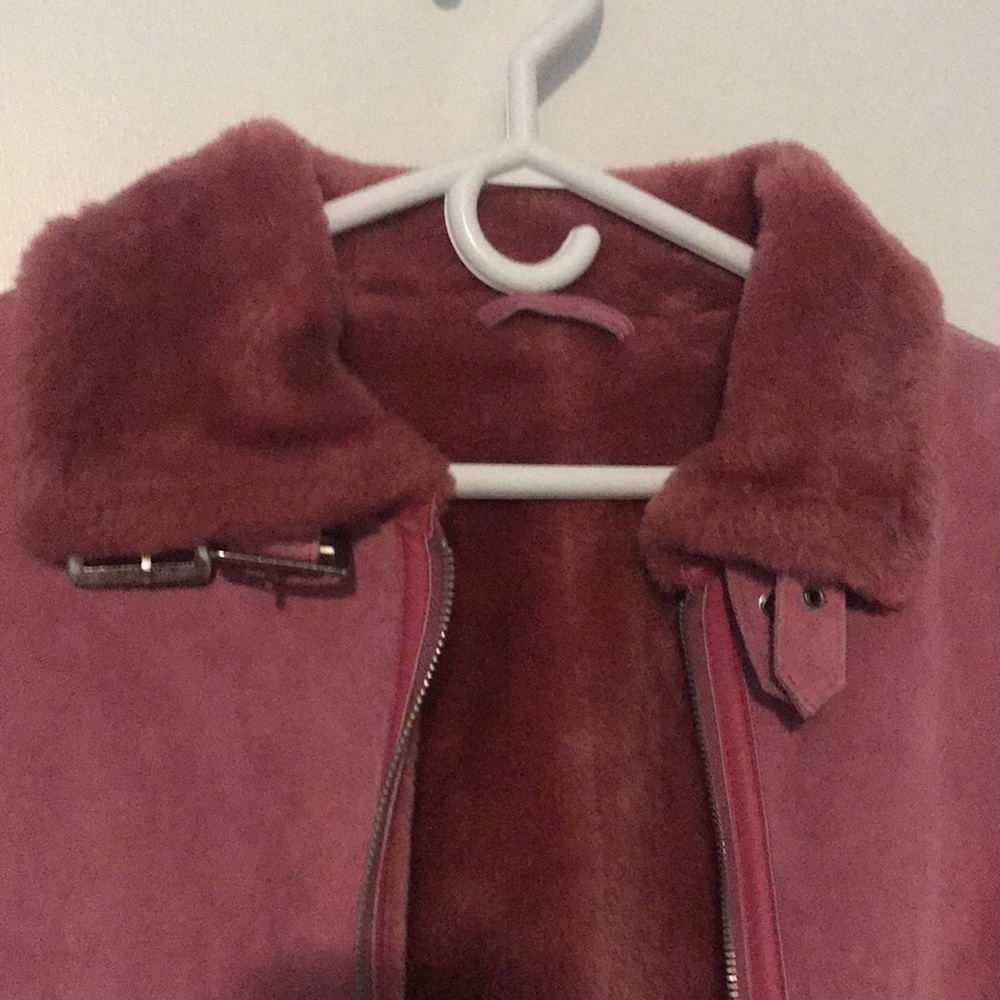 Danier Pink Teddy Jacket - Picture 2 of 7
